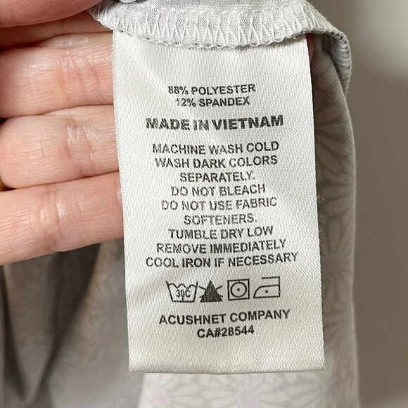 FootJoy Black and White Patterned Polo Shirt - Picture 8 of 9